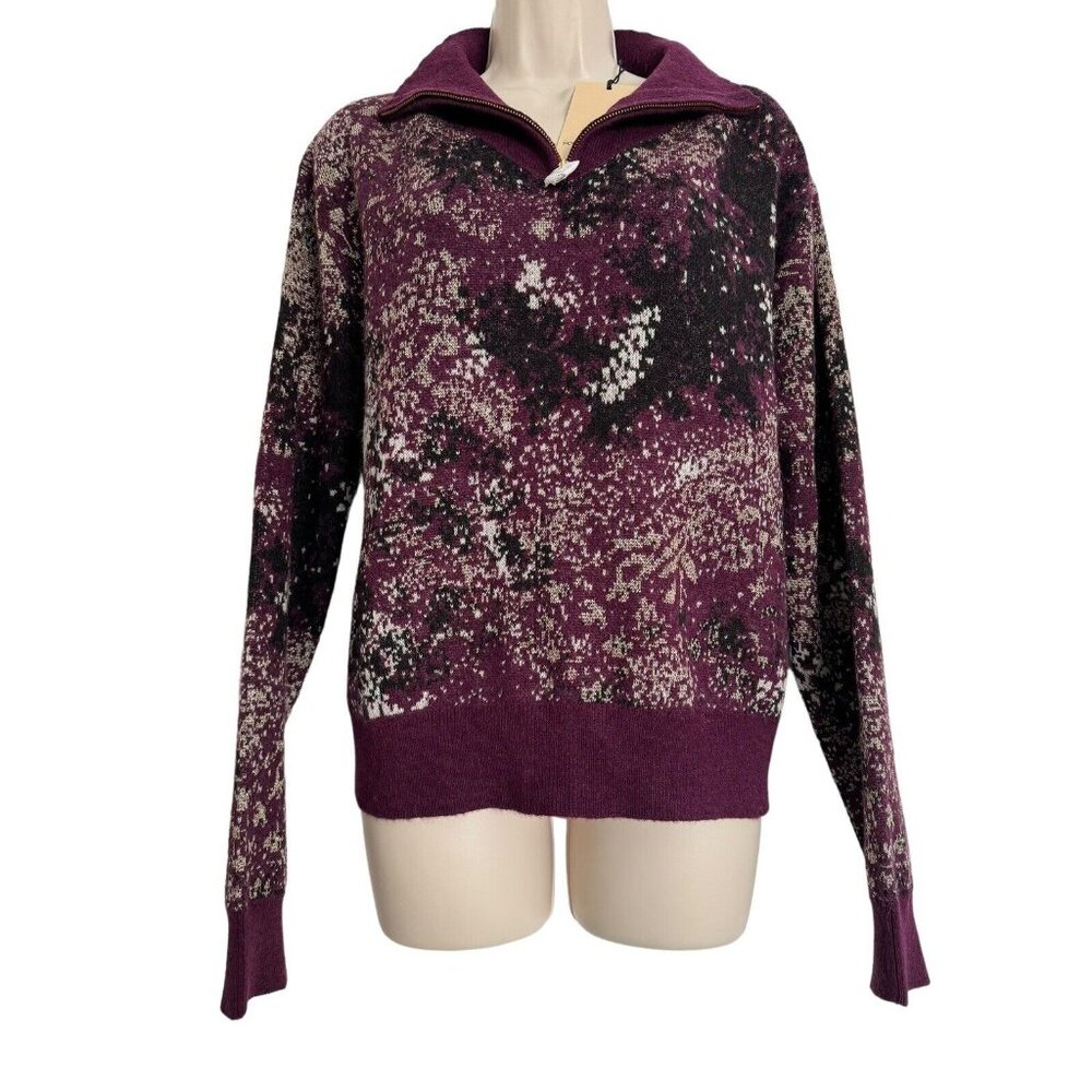 Scotch & Soda XL Wool Alpaca Blend Half-Zip Pullover Jacquard Sweater NEW - Picture 4 of 9
